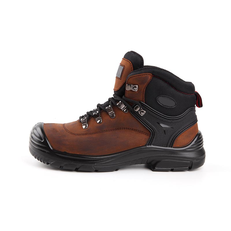 Mid-Cut Steel-Toe Waterproof Construction Safety Shoes